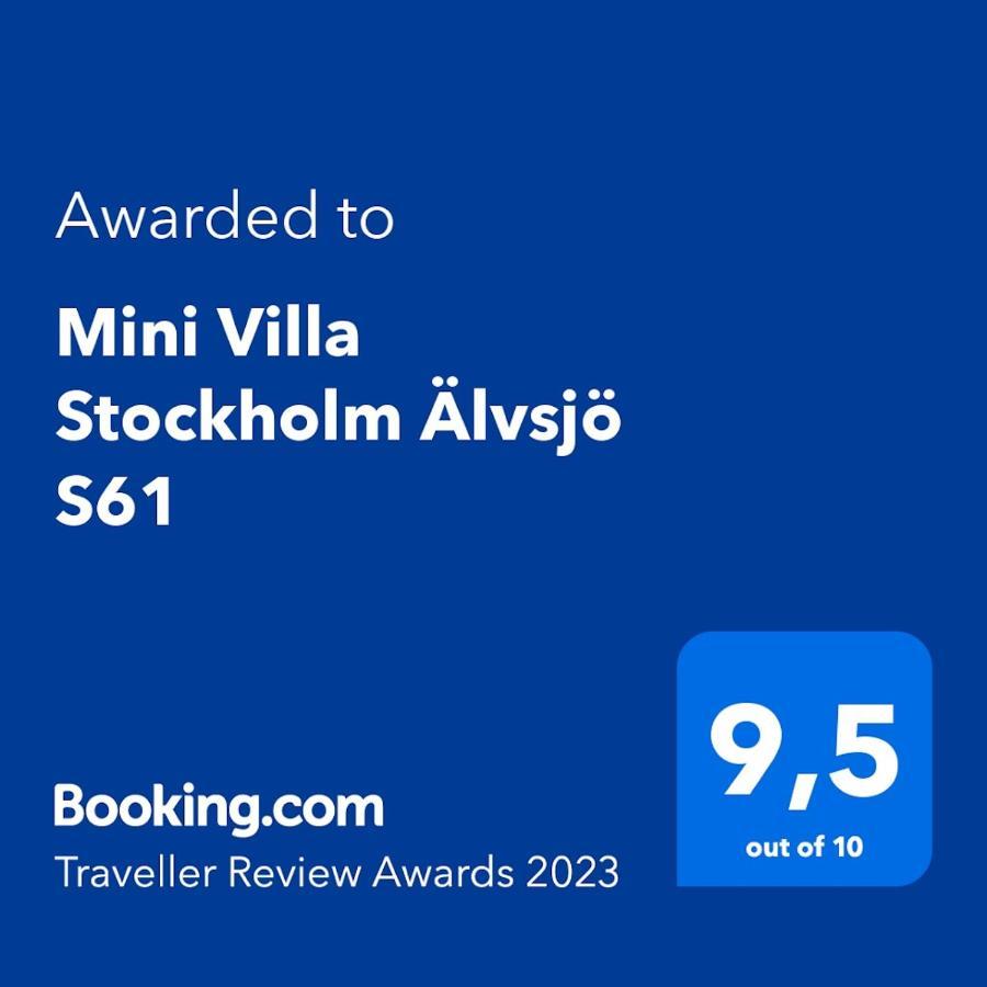 Mini Villa Stockholm Alvsjo S61 Екстериор снимка